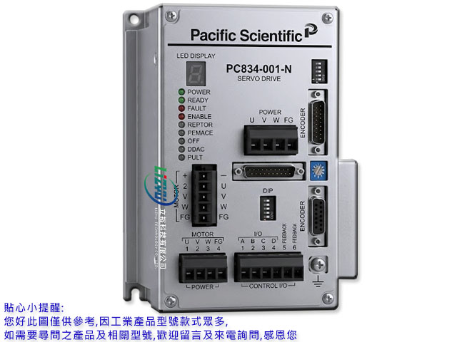 Pacific Sc​​ientific 伺服驅動器維修 PC834-001-N