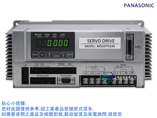 PANASONIC 伺服驅動器維修 MDDDT5540